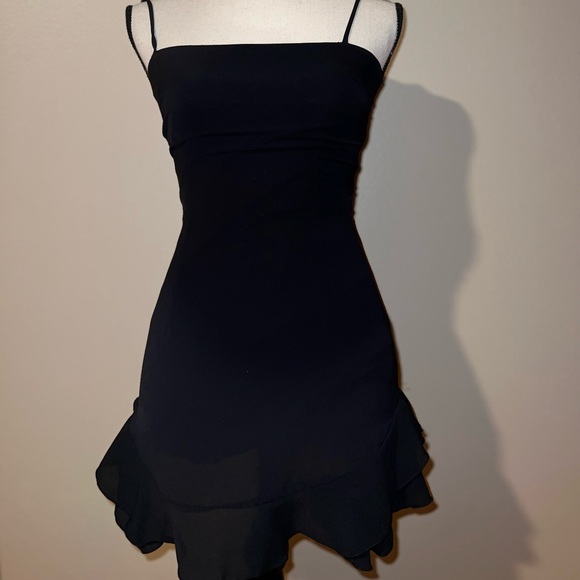 Lucy in the sky, size XS, black mini dress - Picture 3 of 5